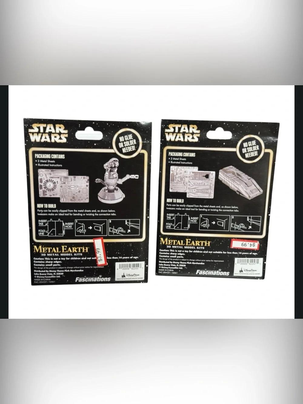 STAR WARS PILOT DROID REX METAL MODEL KIT 3D & Star Wars Starspeeder 1000
